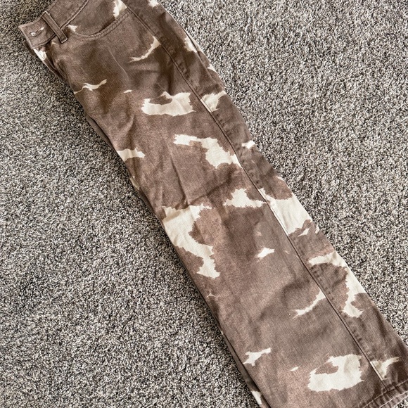 Hollister Brown and Cream Baggy Pants - Picture 2 of 3